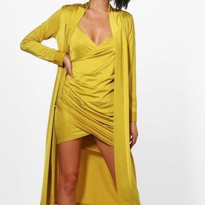 Drape dress and duster/ Two piece